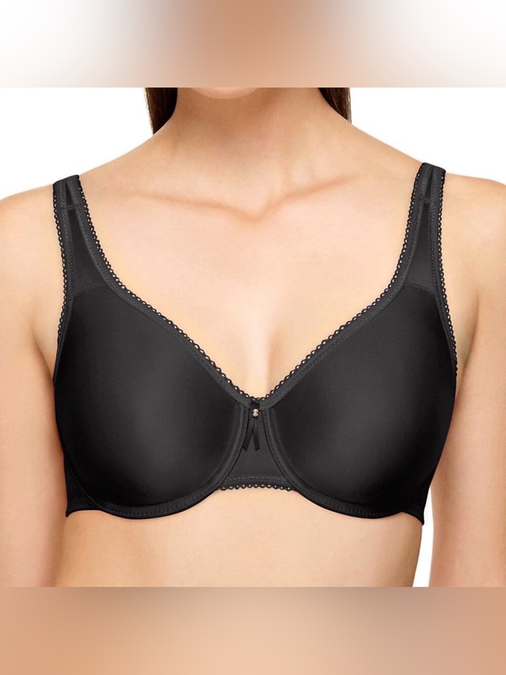 WACOAL SIZE 32DDD Basic Beauty Seamless Bra BLACK NWOT